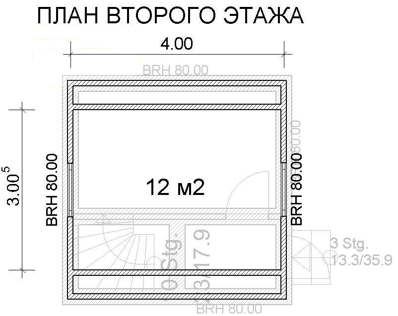 План щитовой дом двухэтажный СТ-1