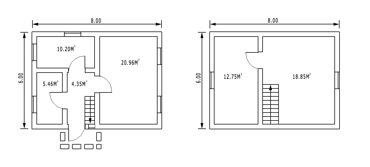 План щитовой дом двухэтажный СТ-12