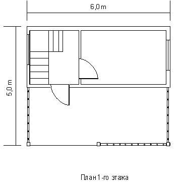 План щитовой дом двухэтажный ДМ-2