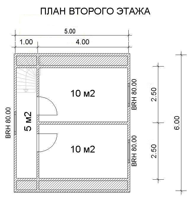 План щитовой дом двухэтажный СТ-8